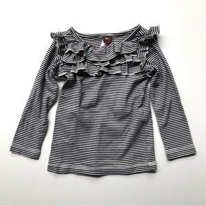 Tea Collection Ruffle Stripe Top